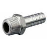 Hose shank type 1VH 16mm in stainless steel with male thread BSPT 1/2"